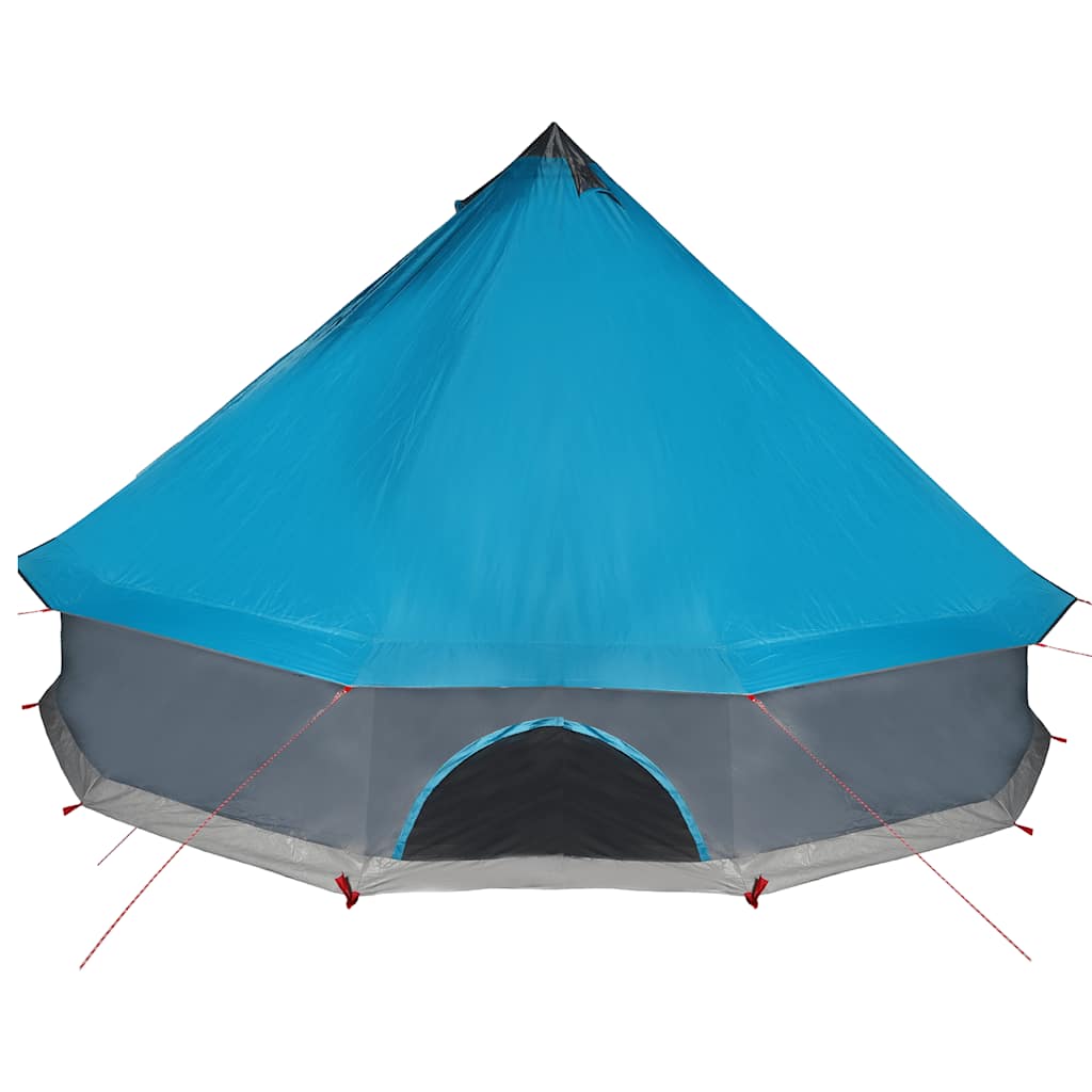 Family tent teepee for 10 people blue waterproof