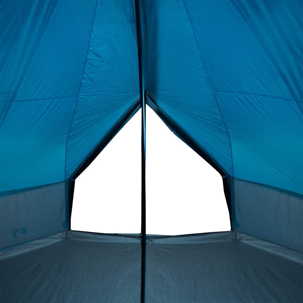 Family tent teepee for 10 people blue waterproof