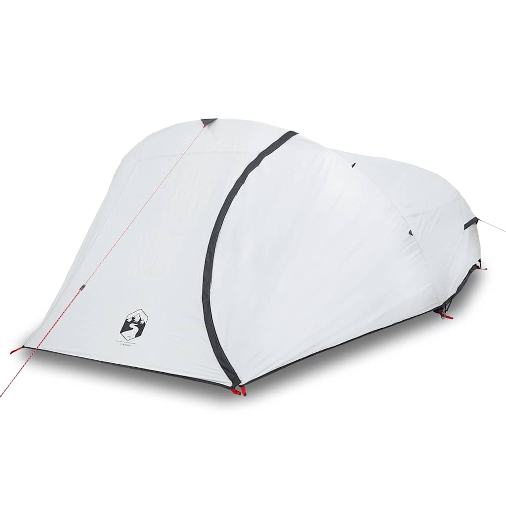 Dome tent for 4 people, white blackout fabric, waterproof