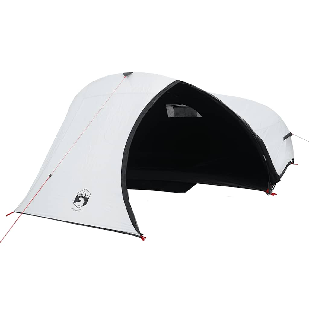 Dome tent for 4 people, white blackout fabric, waterproof