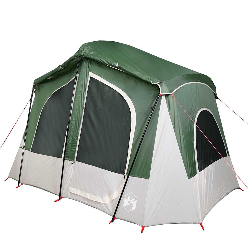 Family tent cabin for 5 people green waterproof