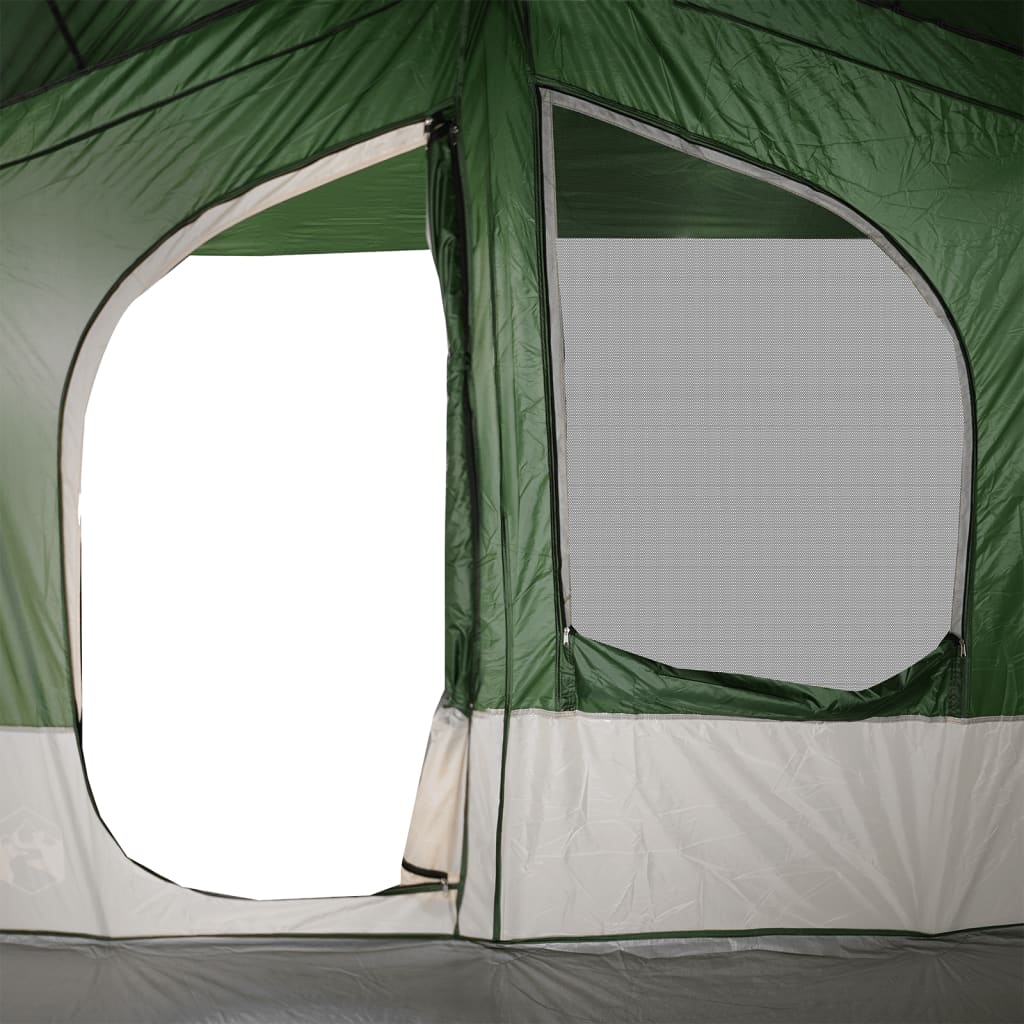 Family tent cabin for 5 people green waterproof