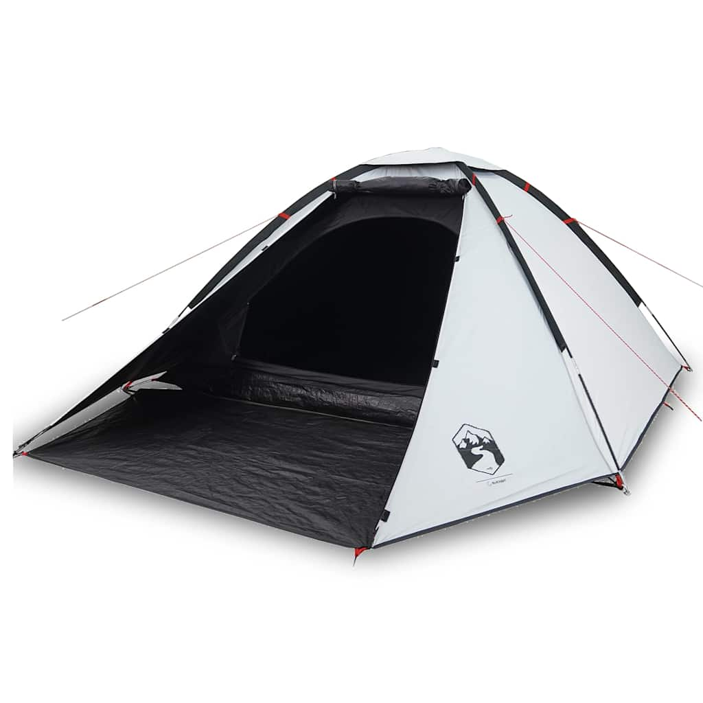 Dome tent for 4 people, white blackout fabric, waterproof