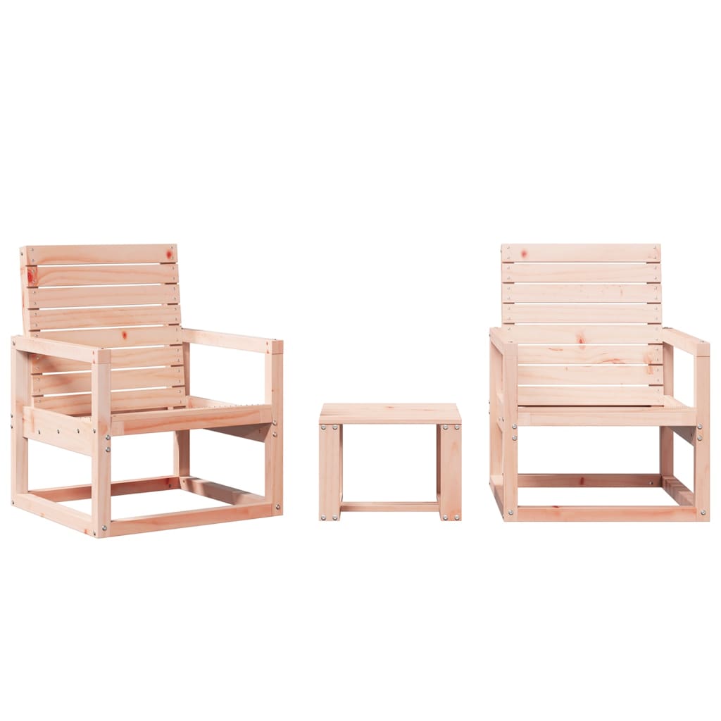 3-piece garden sofa set, solid Douglas fir