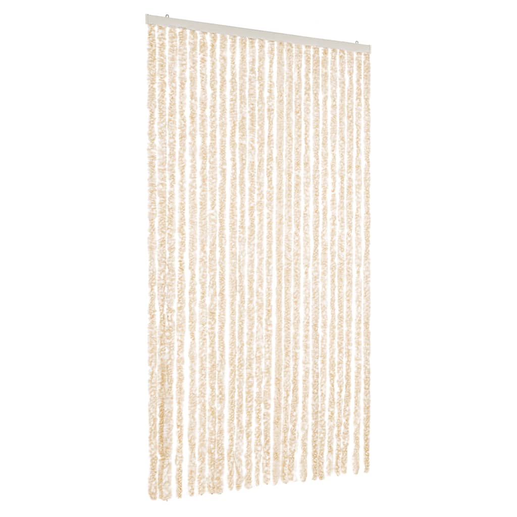 Hyönteisverho beige ja valkoinen 100x220 cm Chenille