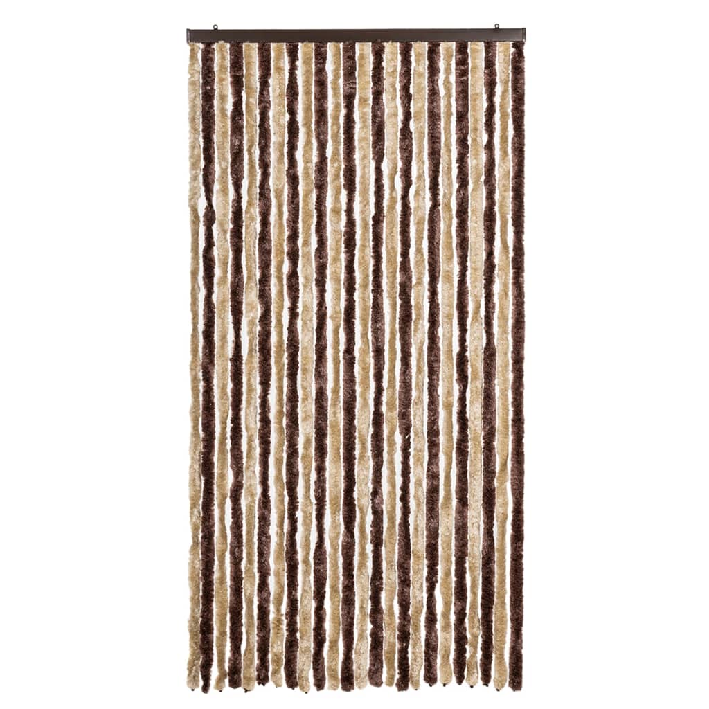 Hyönteisverho beige ja vaaleanruskea 100x200 cm chenille