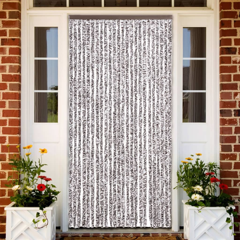 Hyönteisverho ruskea ja beige 100x230 cm chenille