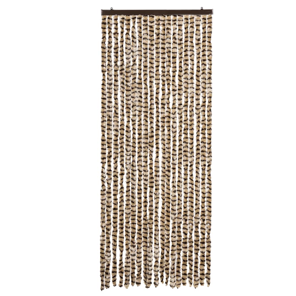 Hyönteisverho beige ja ruskea 56x200 cm Chenille