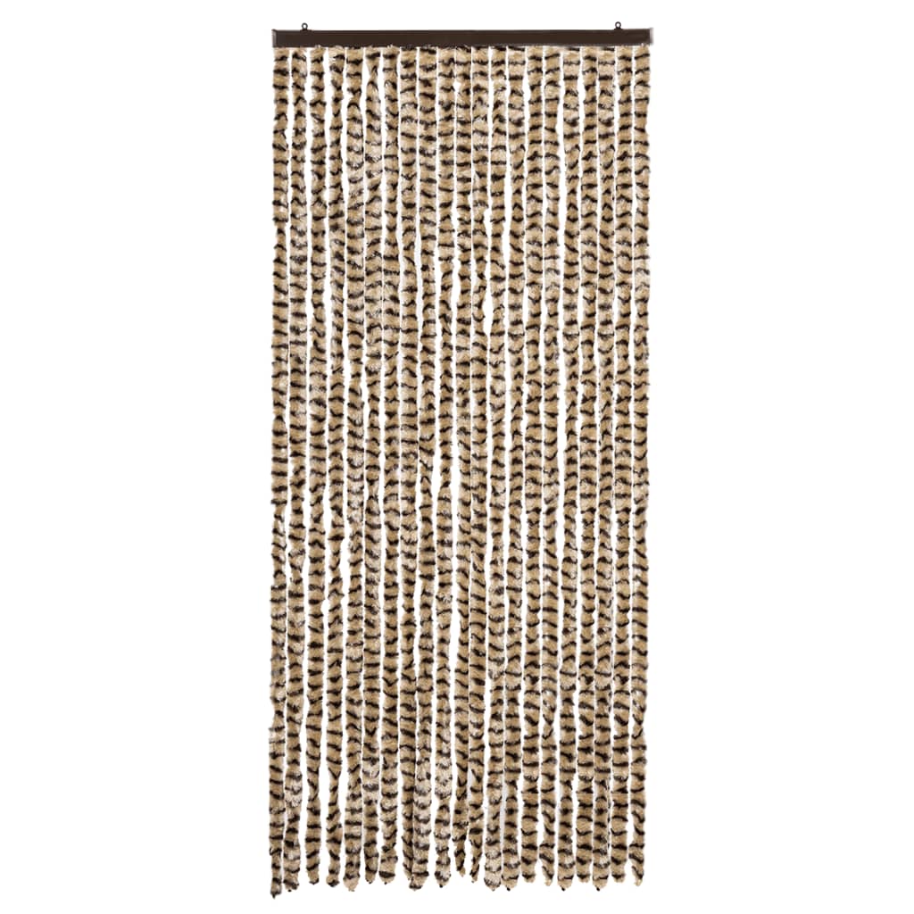 Hyönteisverho beige ja ruskea 90x200 cm chenille