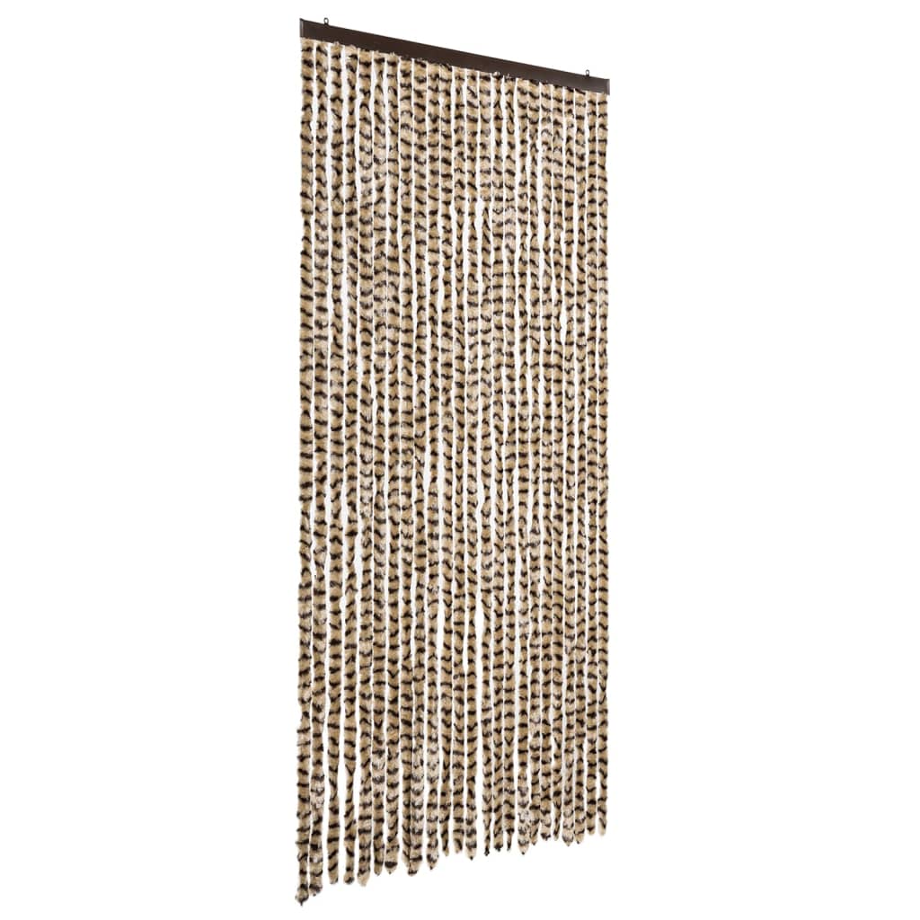 Hyönteisverho beige ja ruskea 100x200 cm chenille