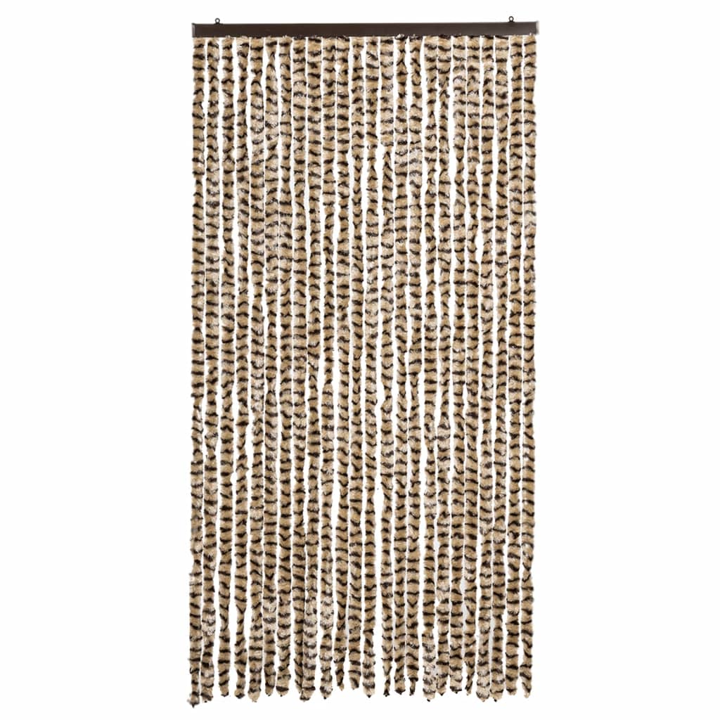 Hyönteisverho beige ja ruskea 100x200 cm chenille