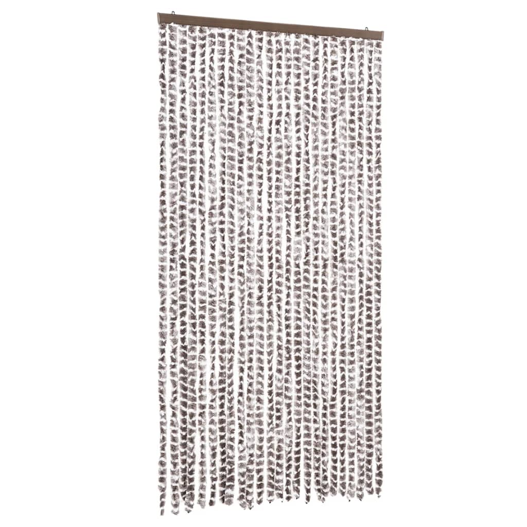 Hyönteisverho taupe ja valkoinen 100x230 cm chenille