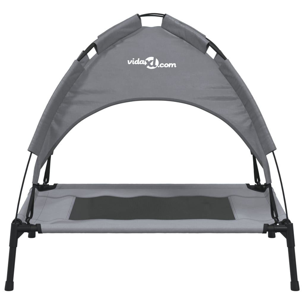 Dog bed with canopy anthracite Oxford fabric and steel