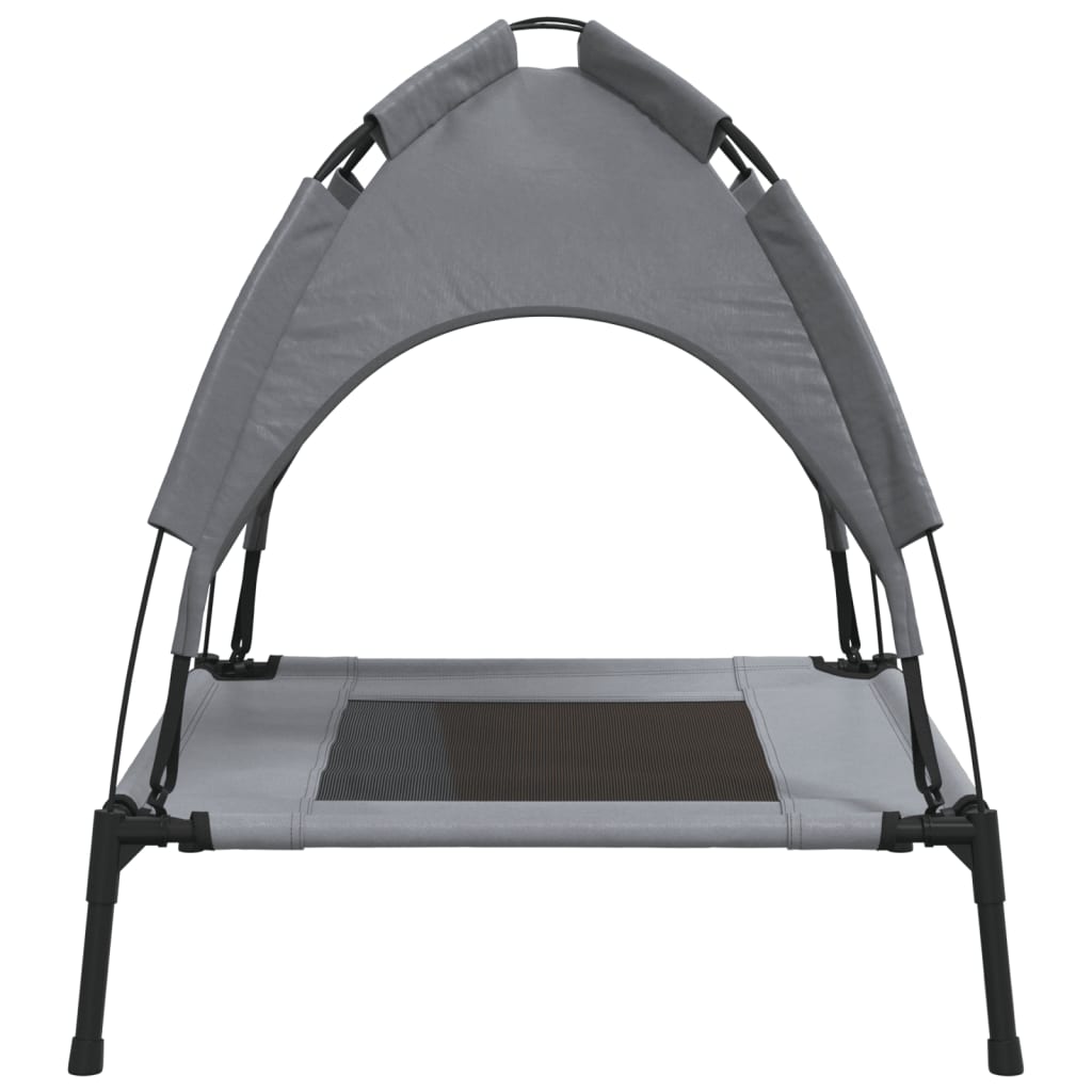 Dog bed with canopy anthracite Oxford fabric and steel