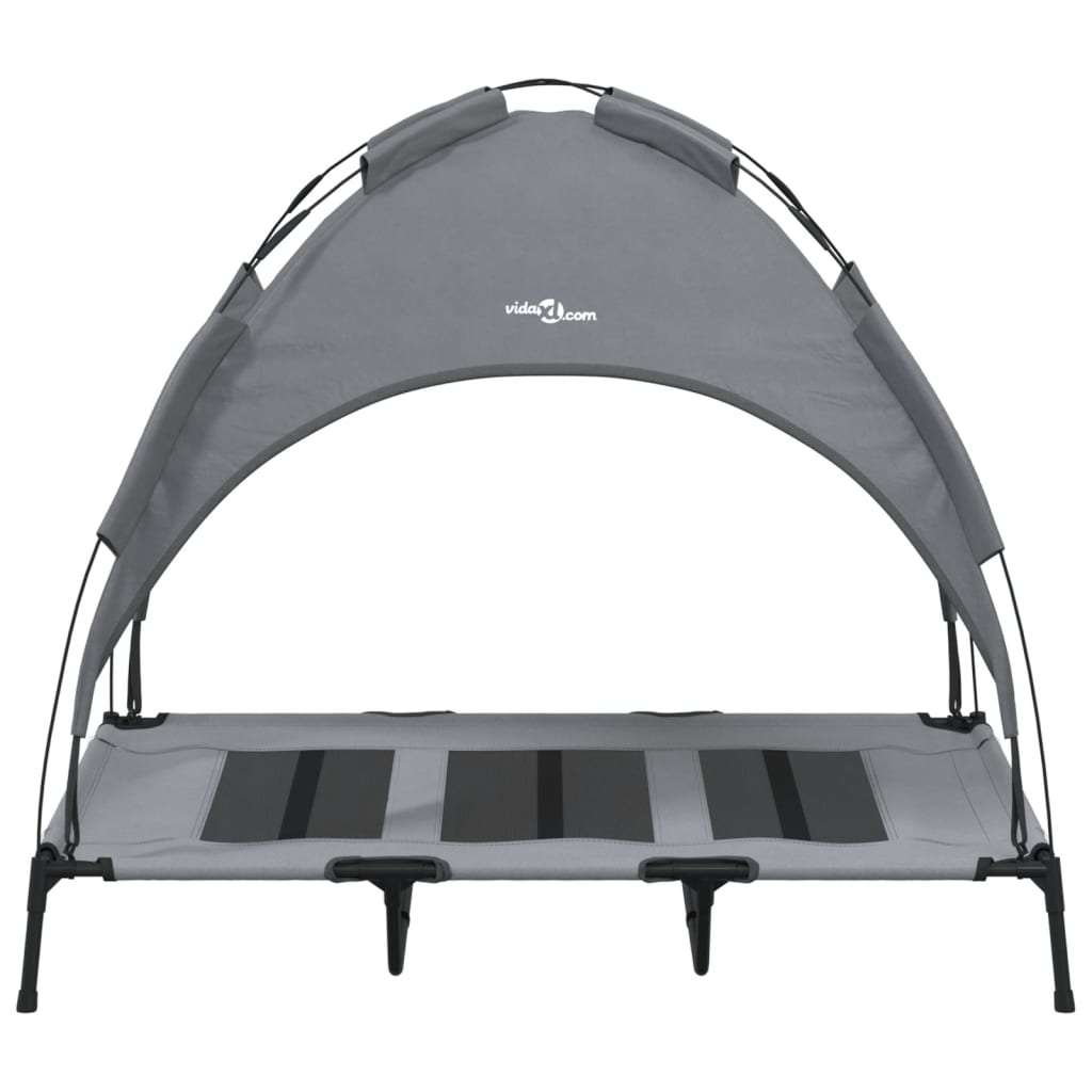 Dog bed with canopy anthracite Oxford fabric and steel