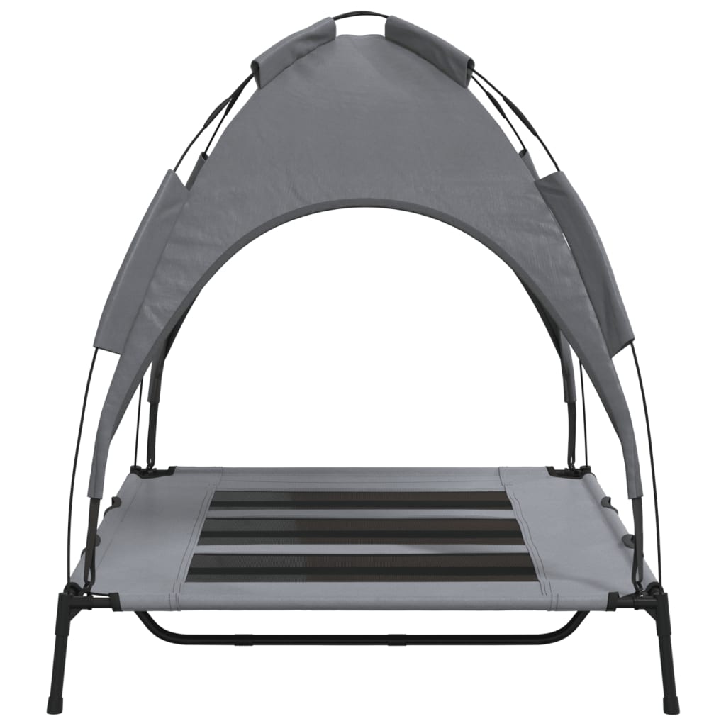 Dog bed with canopy anthracite Oxford fabric and steel