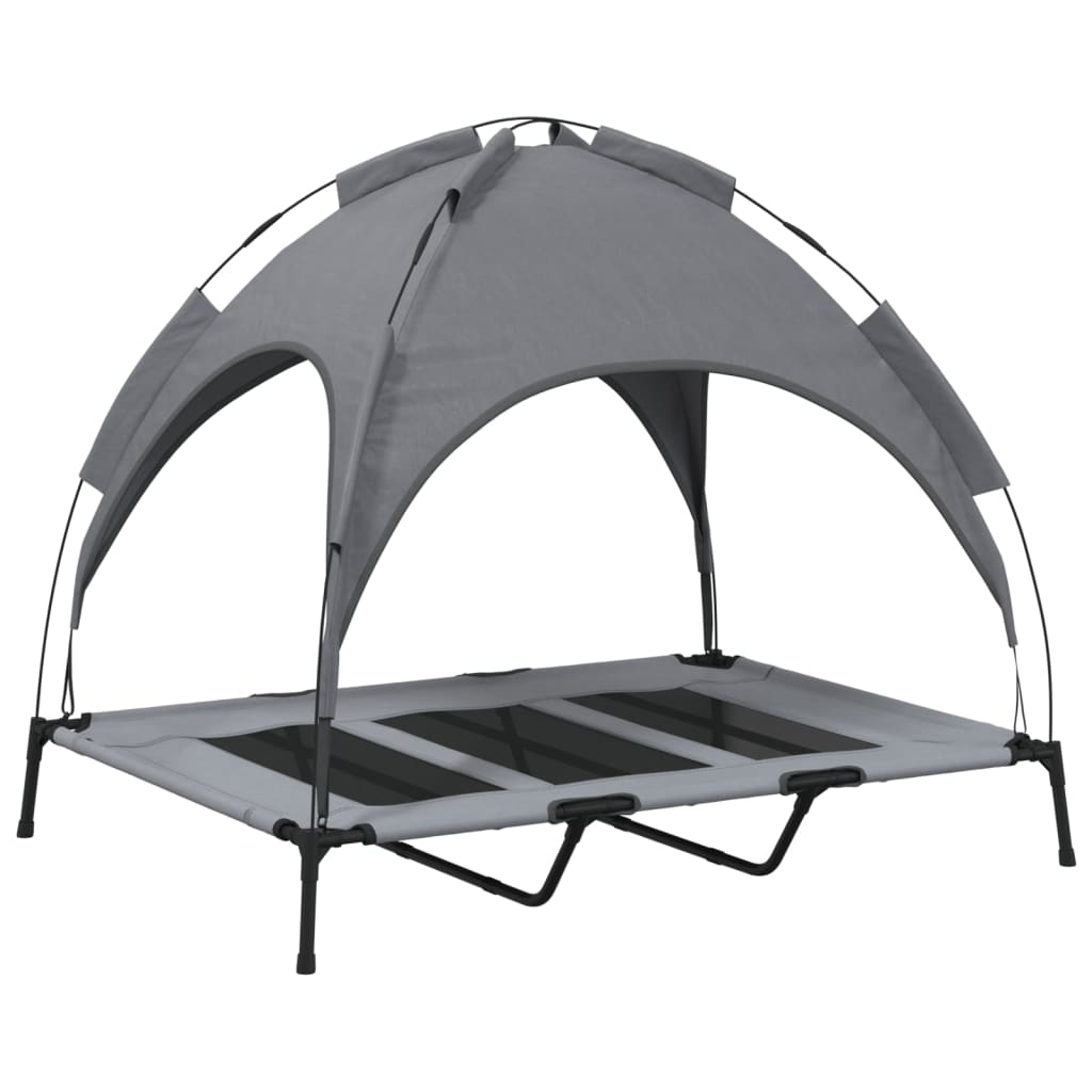 Dog bed with canopy anthracite Oxford fabric and steel