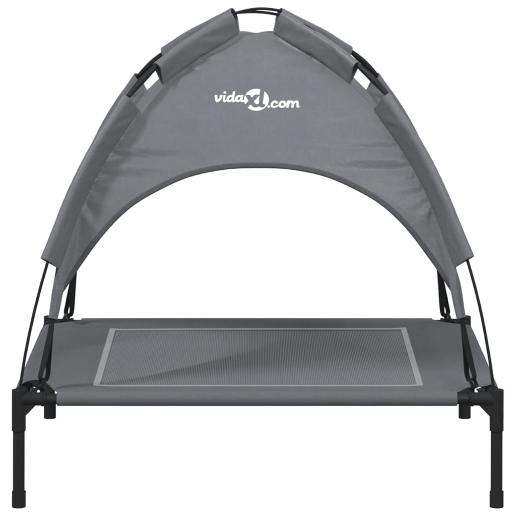 Dog bed with canopy anthracite Oxford fabric and steel