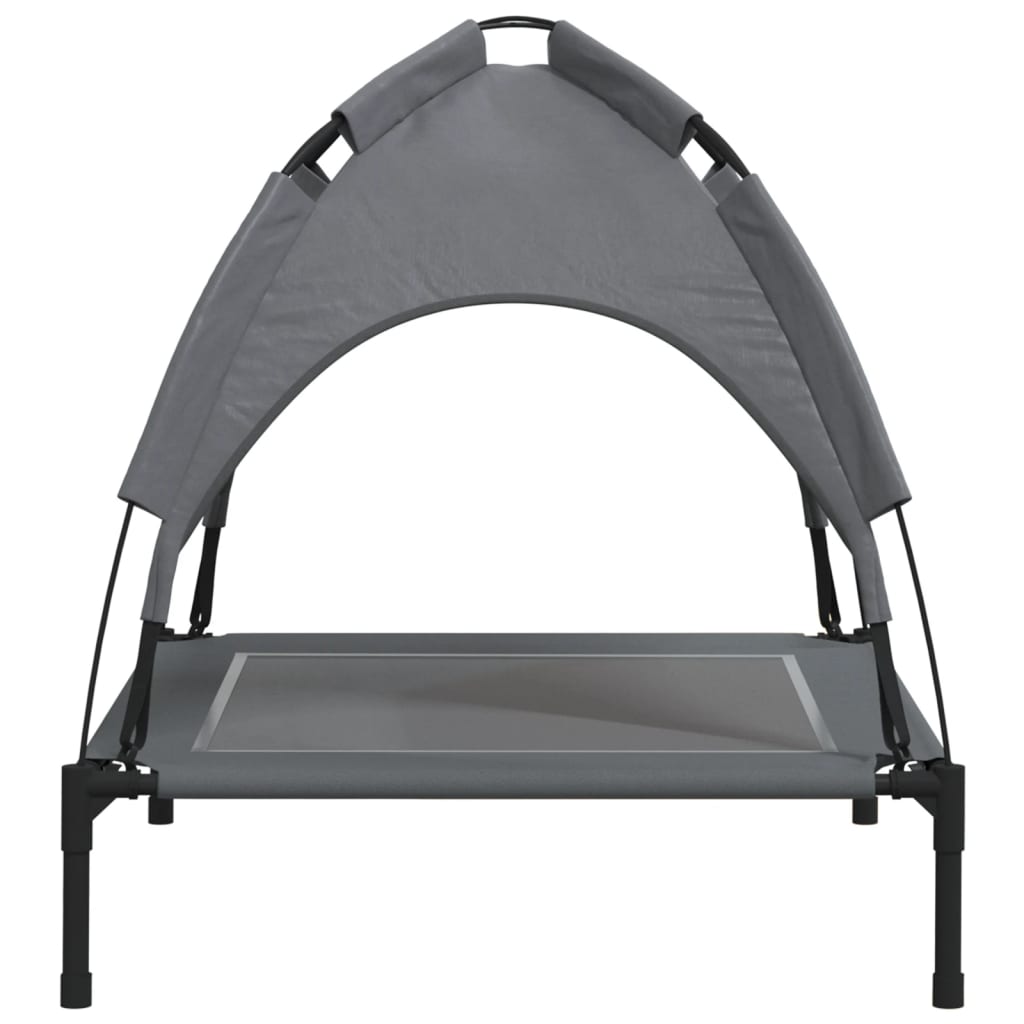 Dog bed with canopy anthracite Oxford fabric and steel