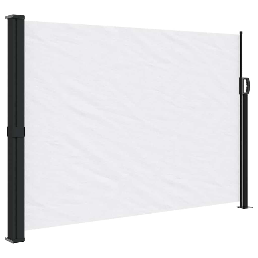 Retractable side awning white 140x300 cm