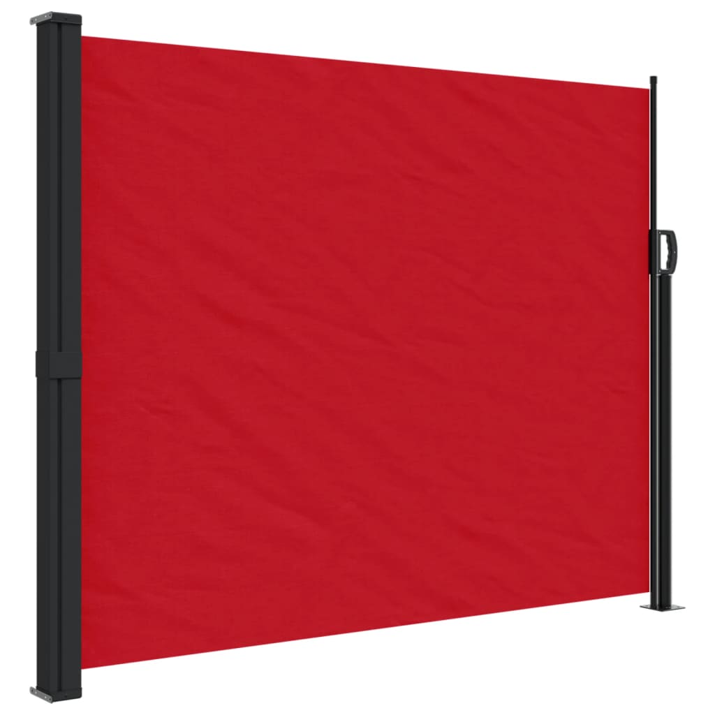 Retractable side awning red 160x300 cm