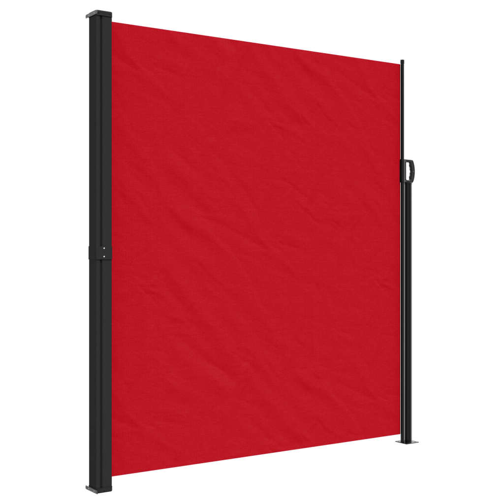 Retractable side awning red 220x300 cm