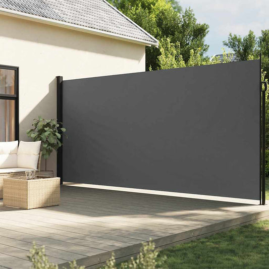 Retractable side awning anthracite 220x300 cm