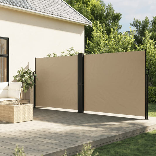 Ausziehbare Seitenmarkise 160x600 cm beige