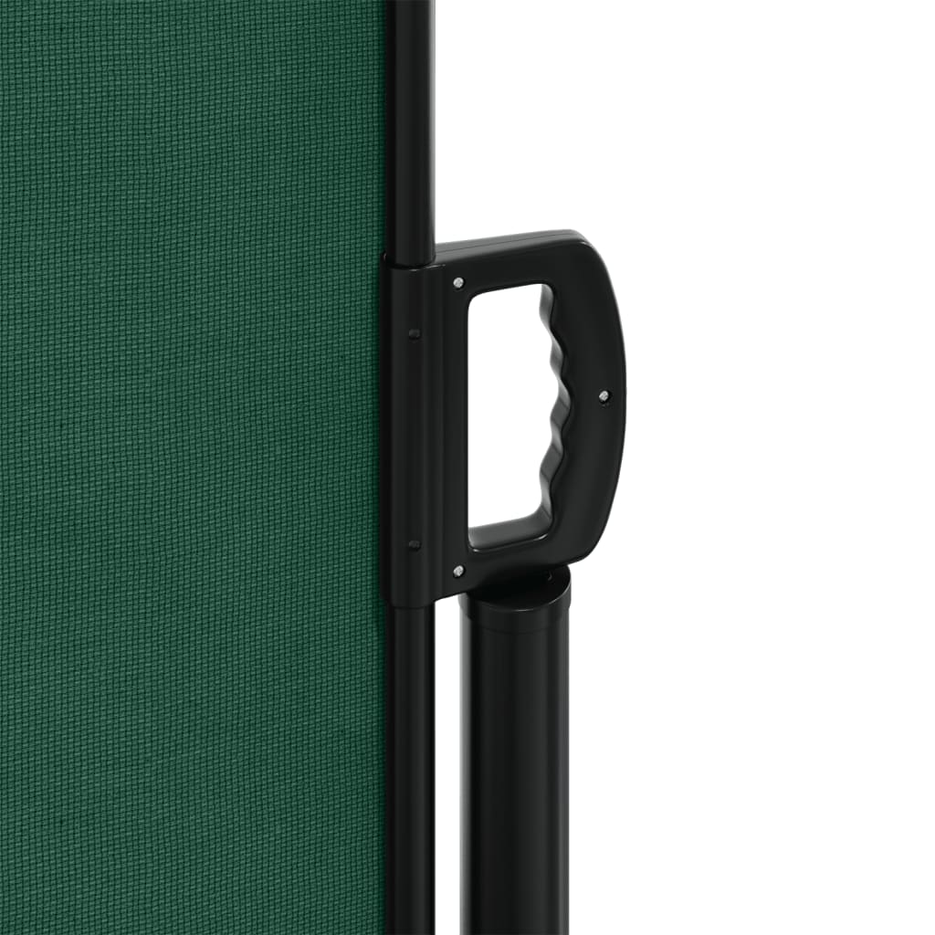 Retractable side awning dark green 100x1000 cm