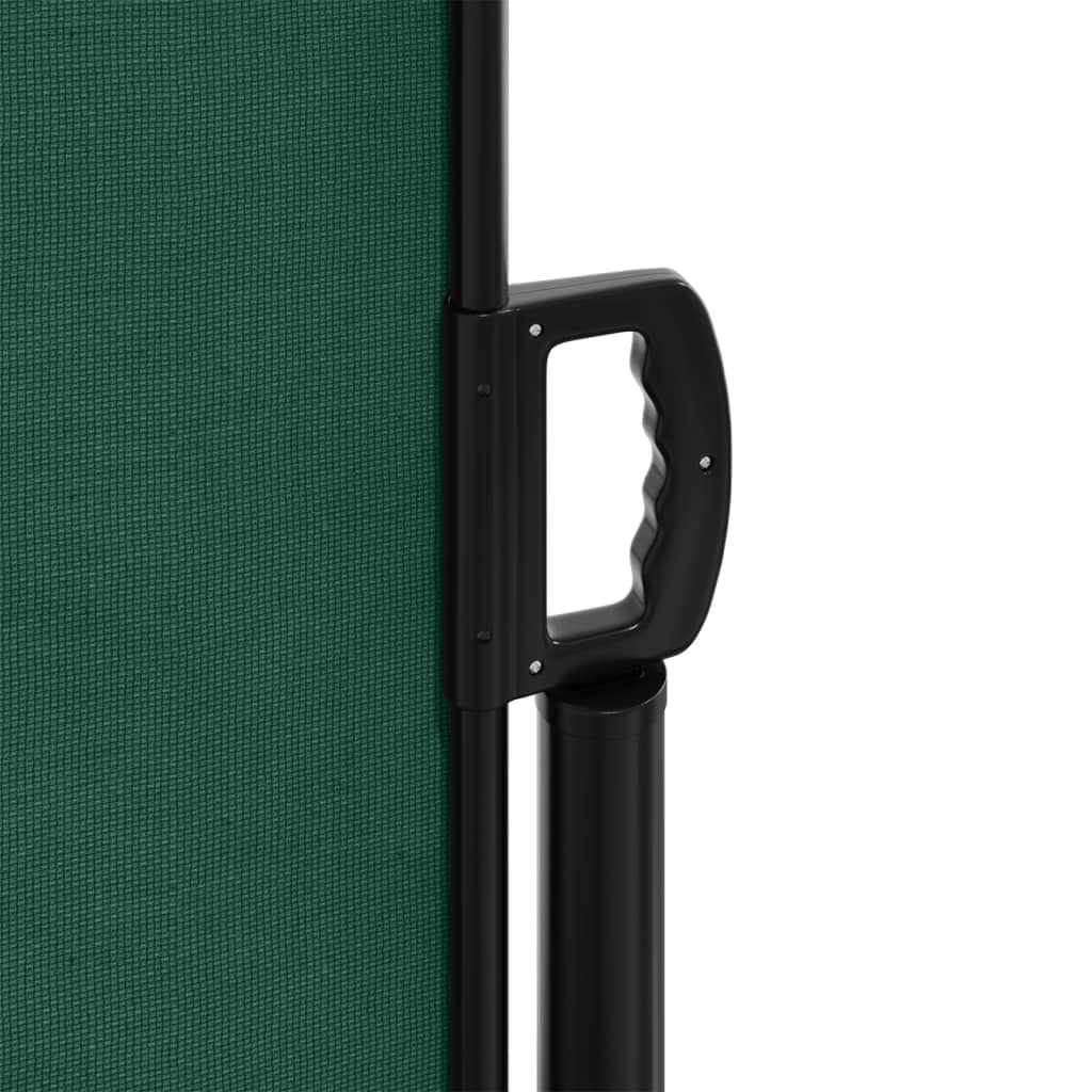 Retractable side awning dark green 120x1000 cm