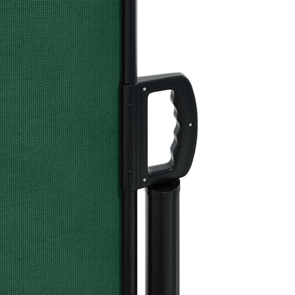 Retractable side awning dark green 160x1000 cm