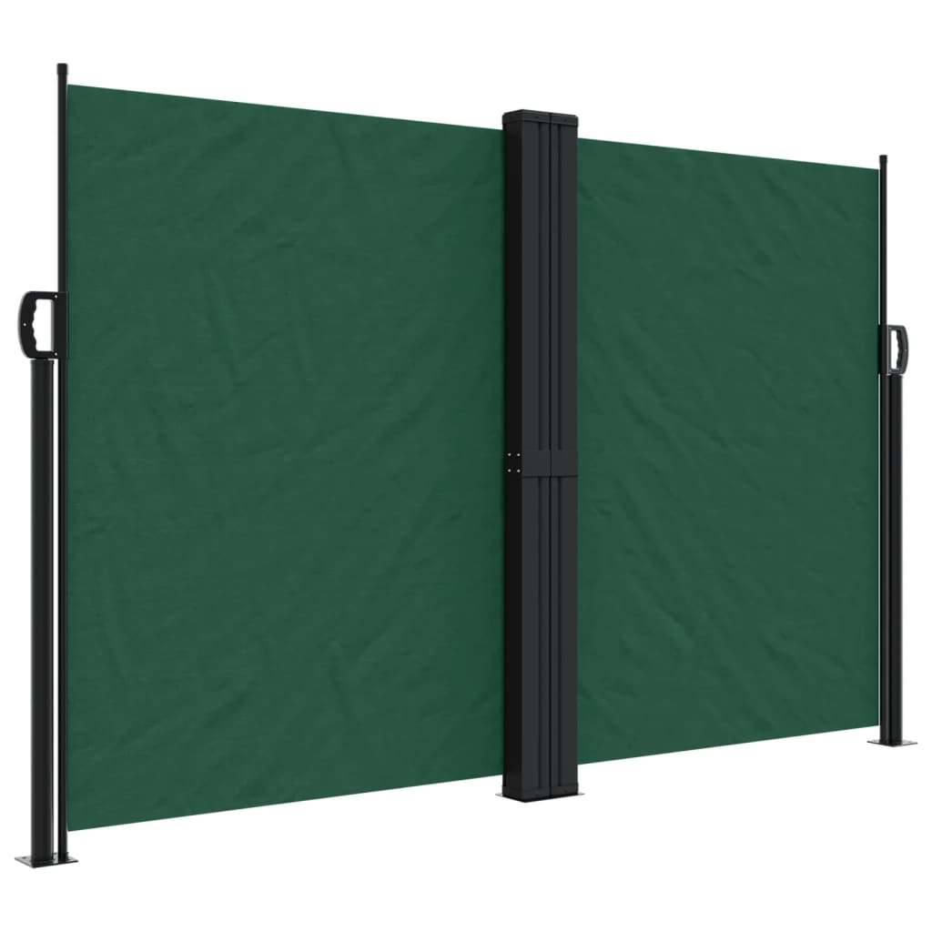 Retractable side awning dark green 160x1200 cm