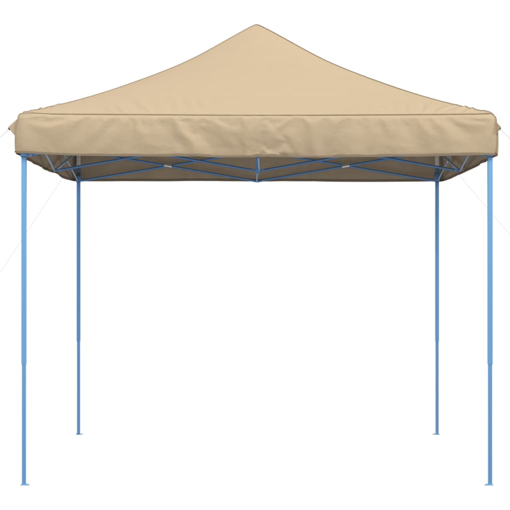 Taitettava pop-up juhlateltta beige 292x292x315 cm