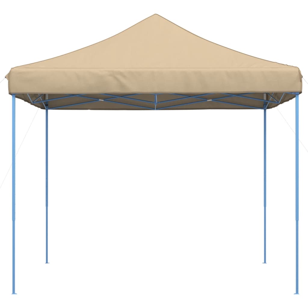 Taitettava pop-up juhlateltta beige 292x292x315 cm