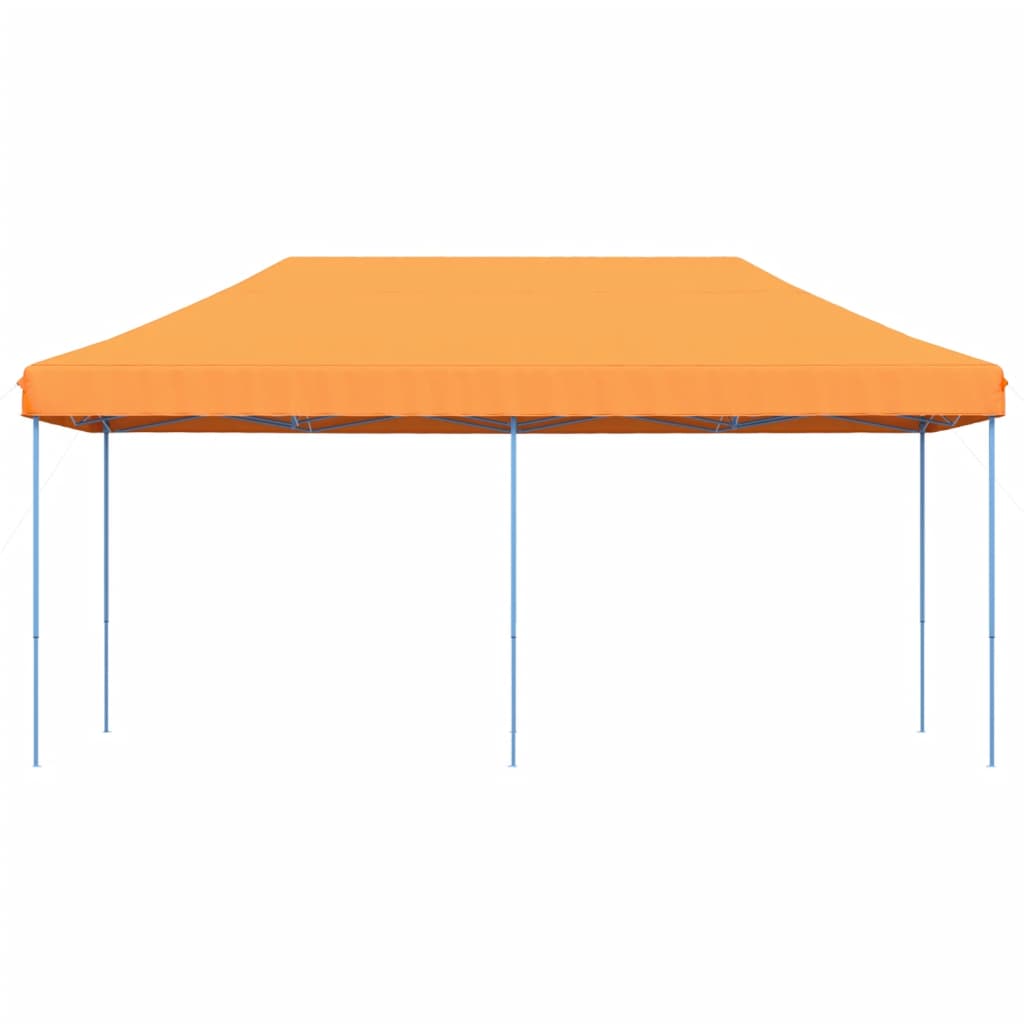 Taitettava pop-up juhlateltta oranssi 580x292x315 cm