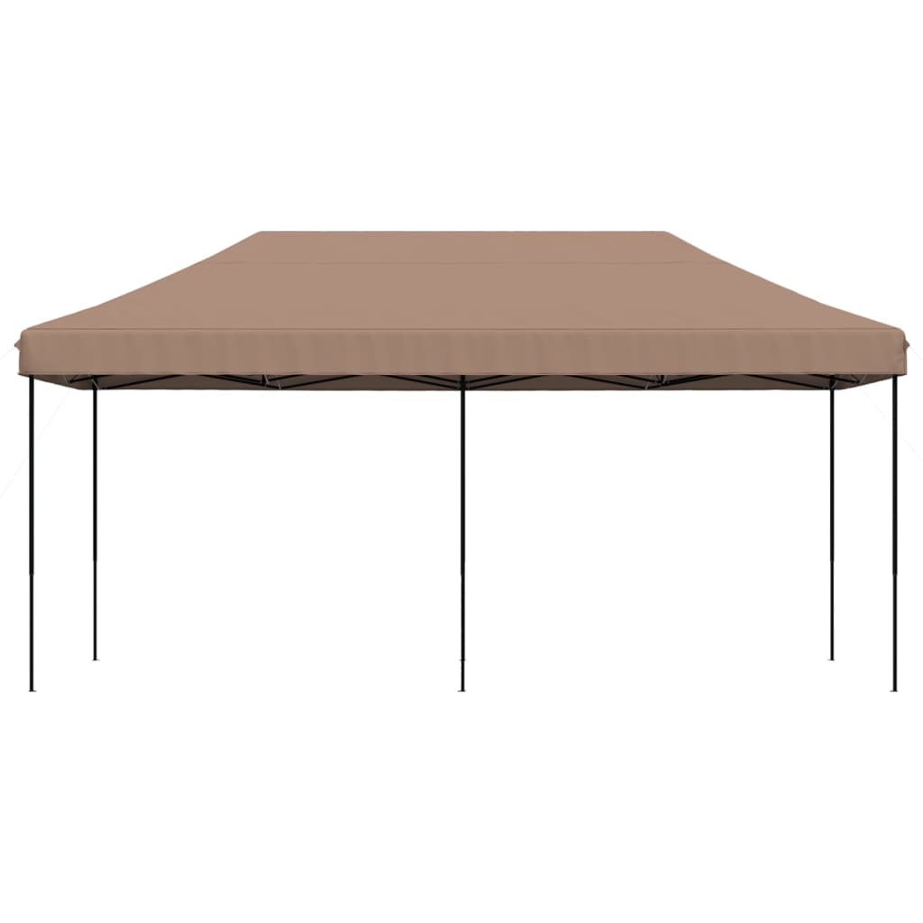 Taitettava pop-up juhlateltta ruskea 580x292x315 cm