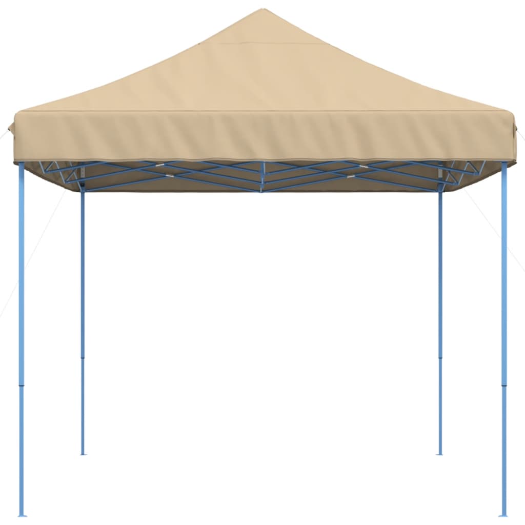 Taitettava pop-up juhlateltta beige 440x292x315 cm