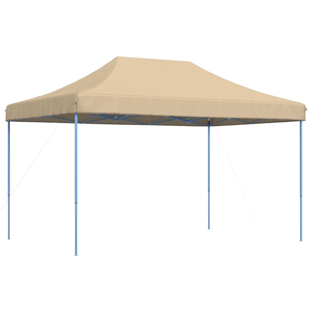 Taitettava pop-up juhlateltta beige 440x292x315 cm