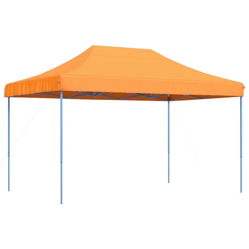 Taitettava pop-up juhlateltta oranssi 440x292x315 cm