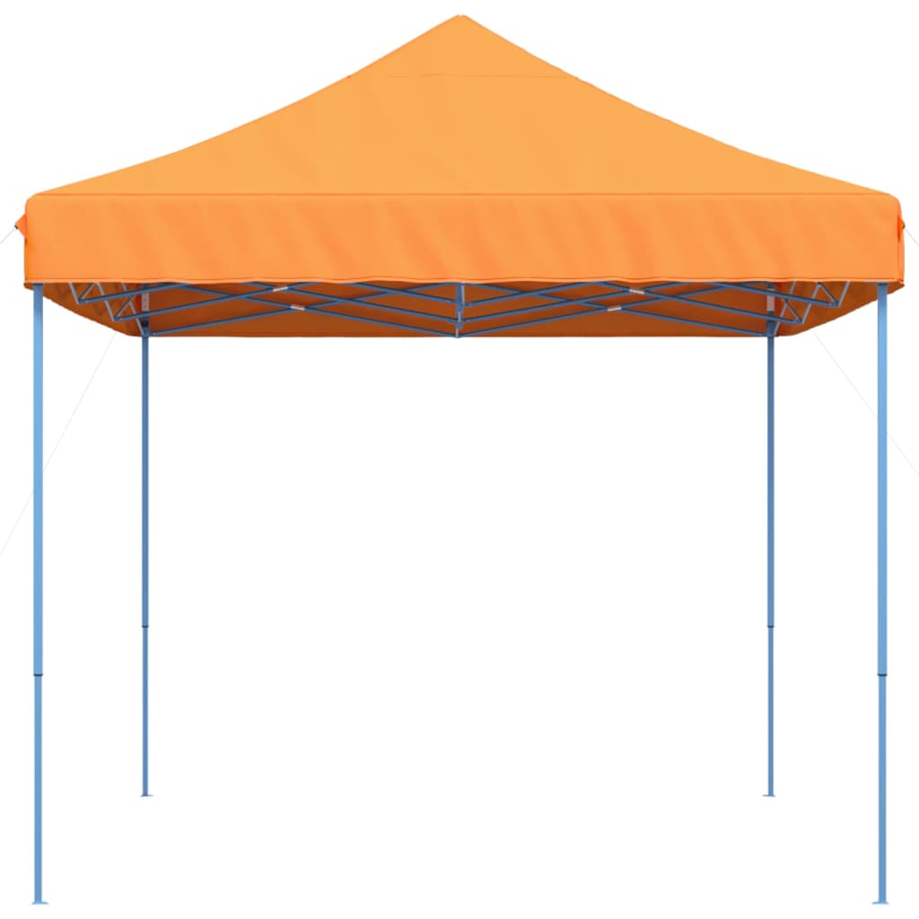 Taitettava pop-up juhlateltta oranssi 440x292x315 cm