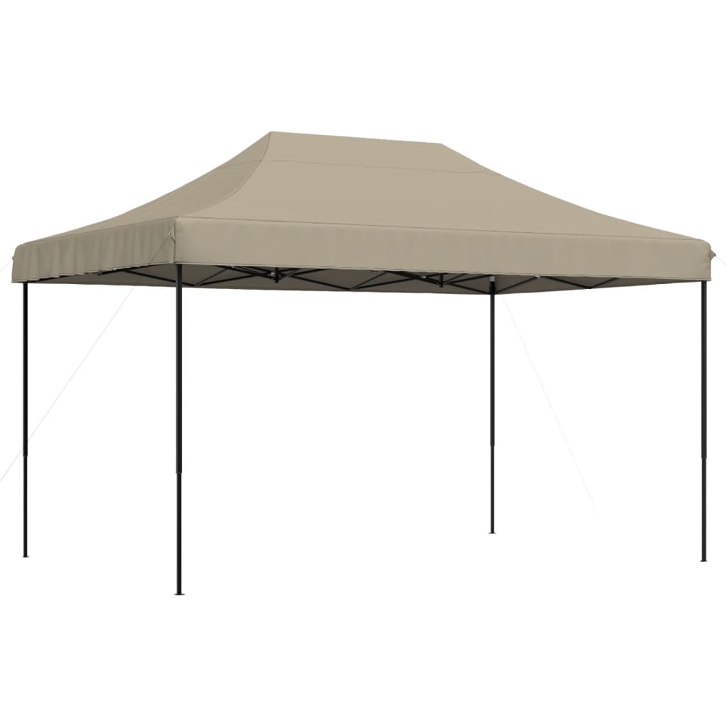 Taitettava pop-up juhlateltta taupe 440x292x315 cm