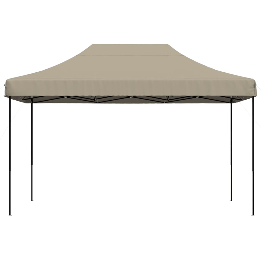 Taitettava pop-up juhlateltta taupe 440x292x315 cm