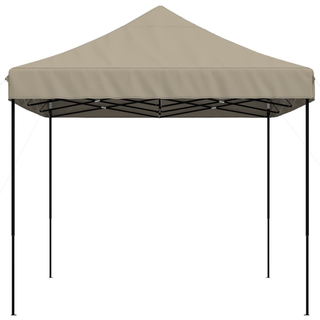 Taitettava pop-up juhlateltta taupe 440x292x315 cm