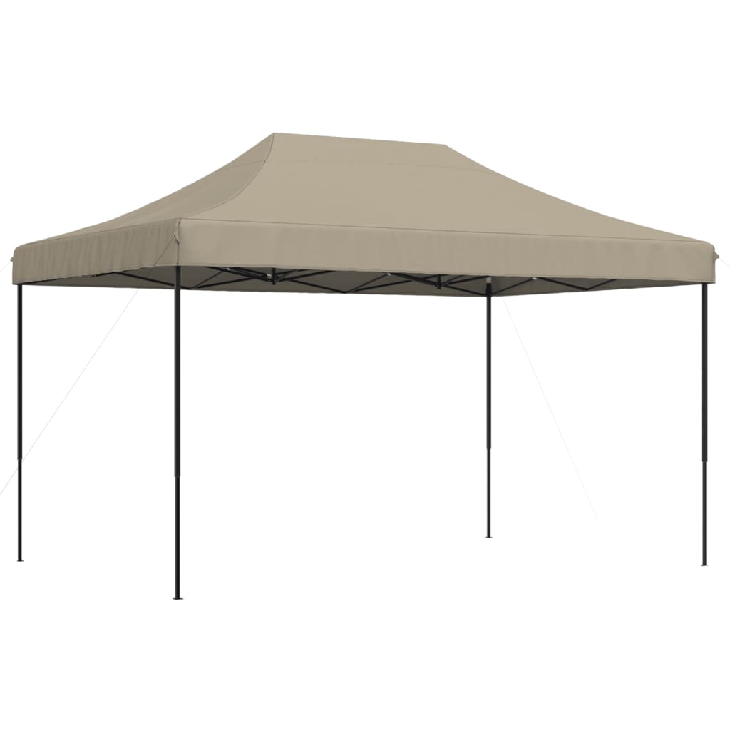 Taitettava pop-up juhlateltta taupe 440x292x315 cm