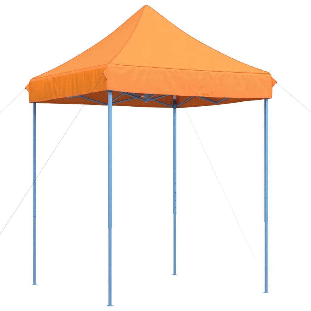 Taitettava pop-up juhlateltta oranssi 200x200x306 cm