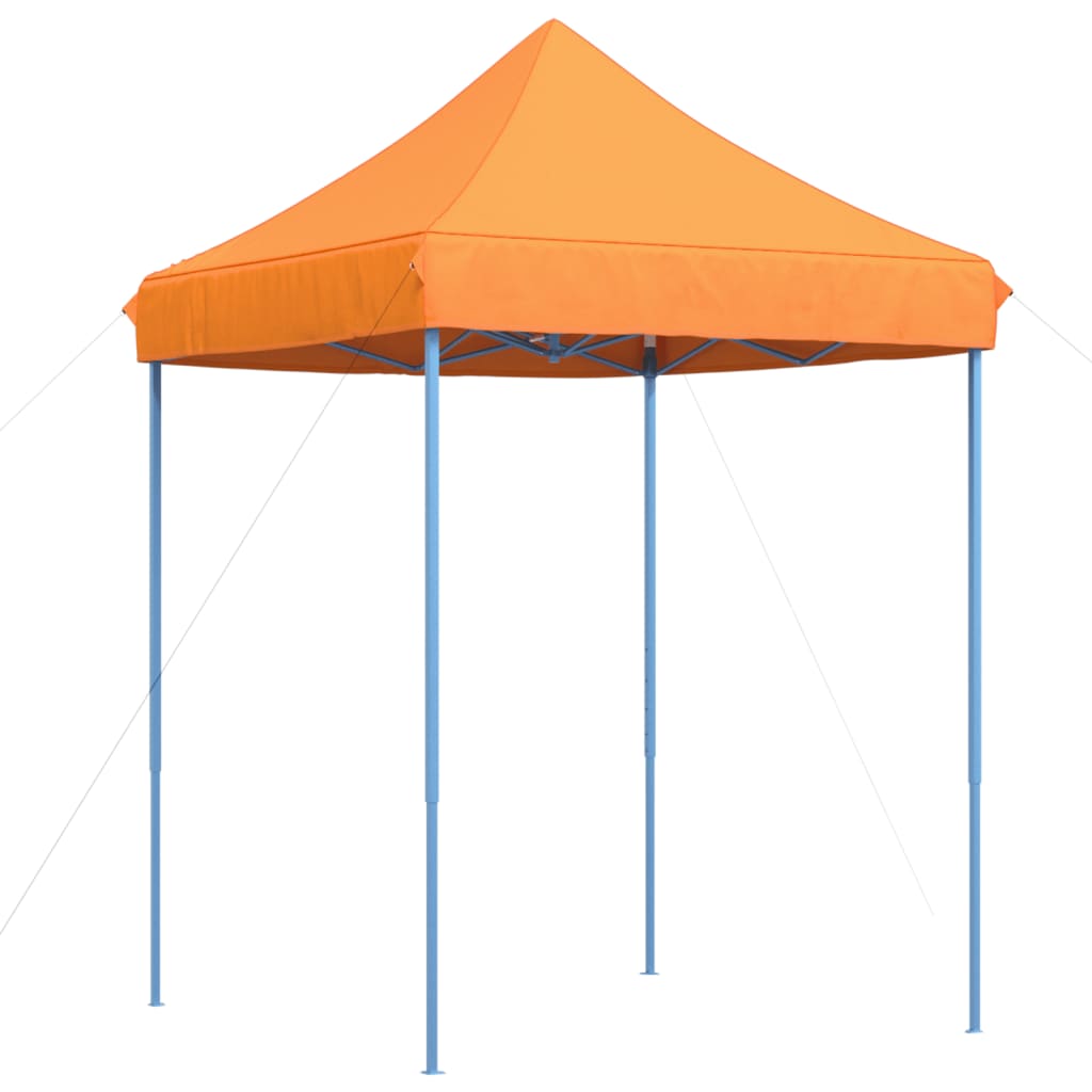 Taitettava pop-up juhlateltta oranssi 200x200x306 cm