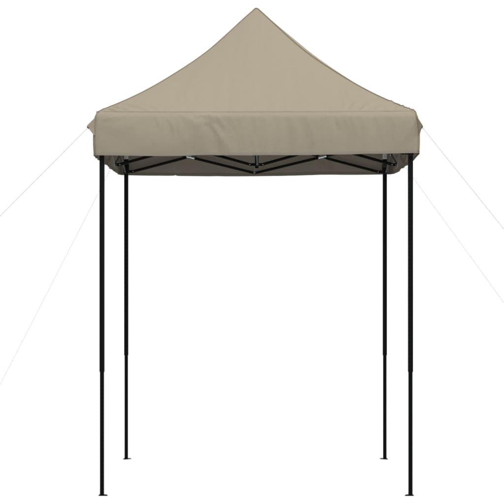 Taitettava pop-up juhlateltta taupe 200x200x306 cm