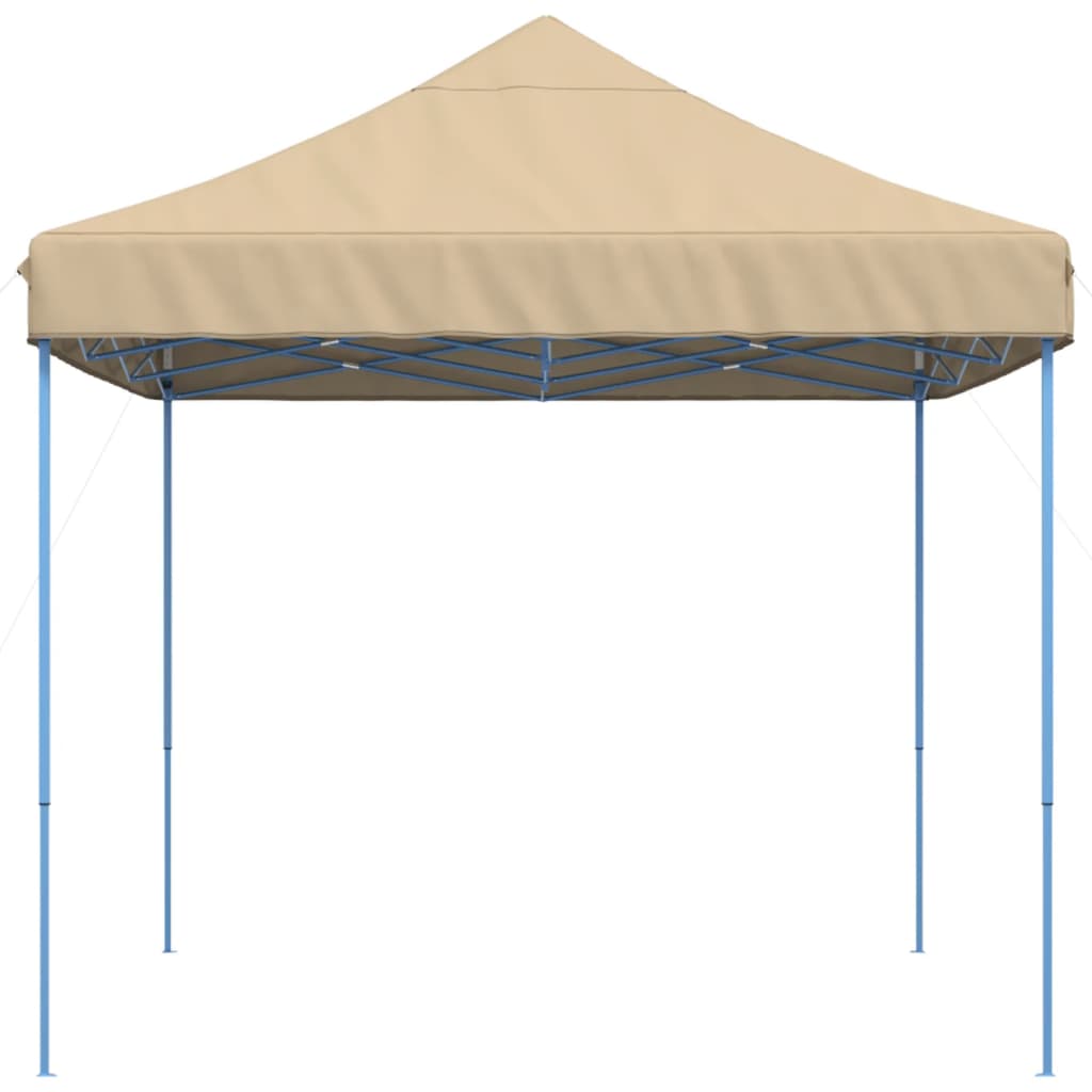 Taitettava pop-up juhlateltta beige 410x279x315 cm