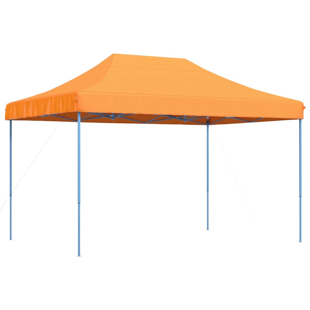 Taitettava pop-up juhlateltta oranssi 410x279x315 cm