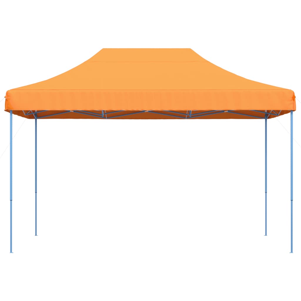 Taitettava pop-up juhlateltta oranssi 410x279x315 cm